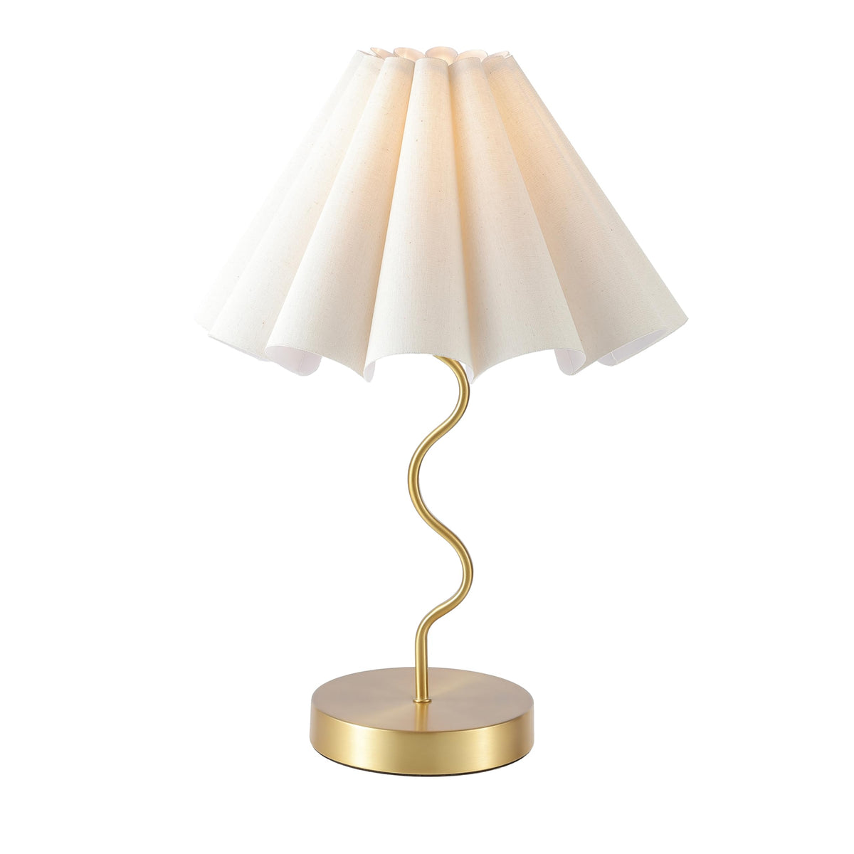 EOEYYOYB Pleated Table Lamp base provides sturdy nightstand support for any room.