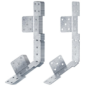 eoere 8-piece adjustable stair-stringer connector for concealed deck stairs.