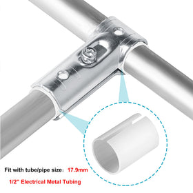 eoere EMT conduit tee connector with PE adapter shims for precise alignment