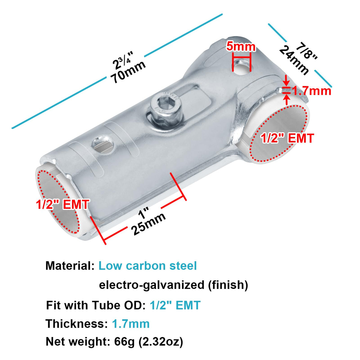 eoere low carbon steel clamps with electrogalvanized finish for durability