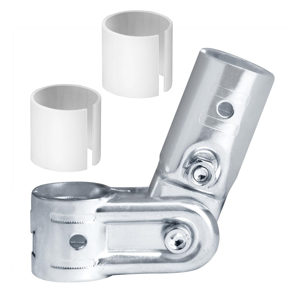 eoere pivot tee joint with adjustable clamp secures 3/4 inch EMT conduit