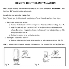 Packaging includes transmitter and quick setup tips.