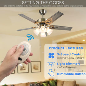 Eogifee remote dimmer button close-up for smooth light adjustment.