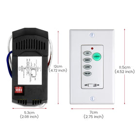 Luminous light dimmer button on the UC9050T remote.