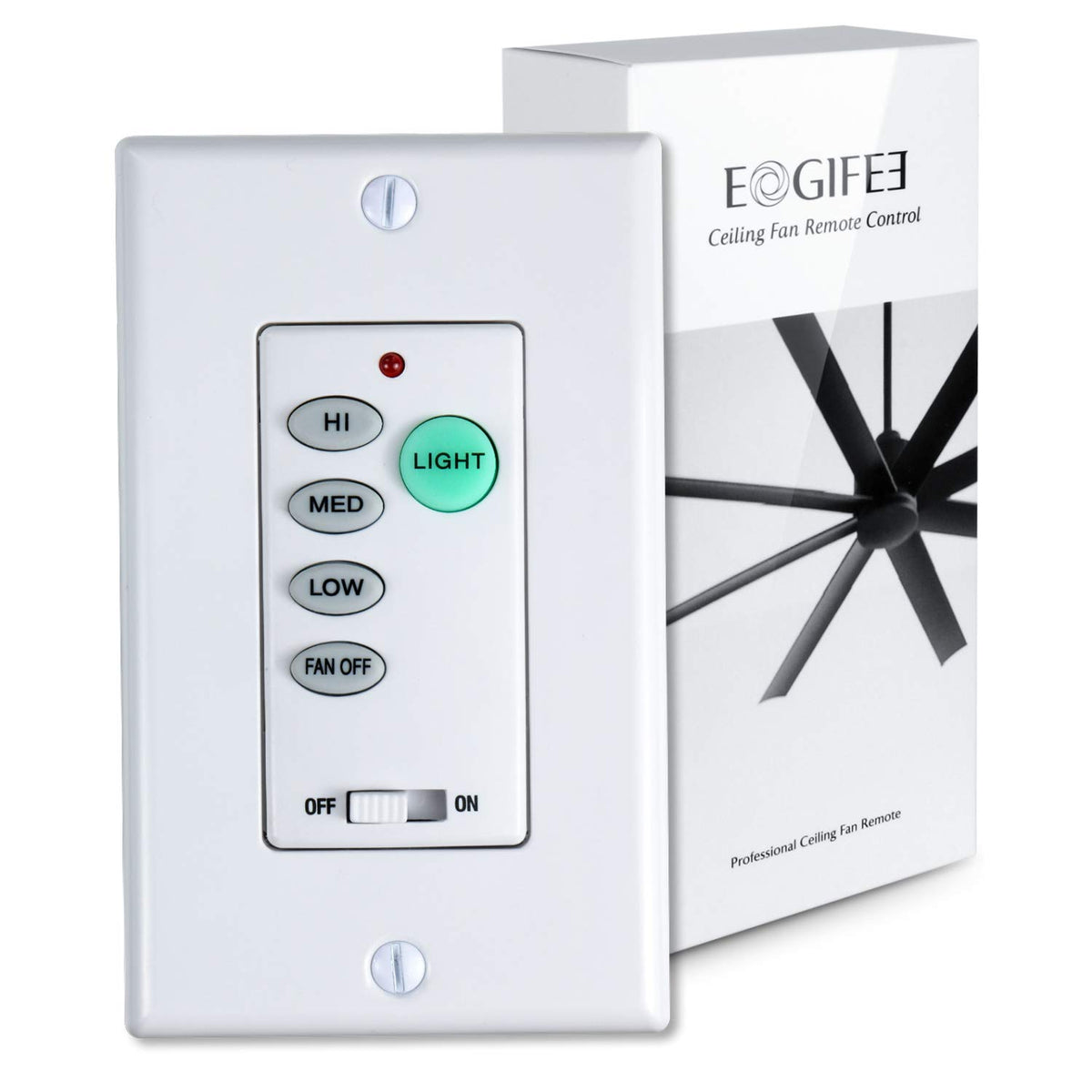 Eogifee UC9050T wall control with 3 speed toggle for airflow control