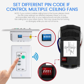 Wall mount holder for Eogifee UC9050T remote.