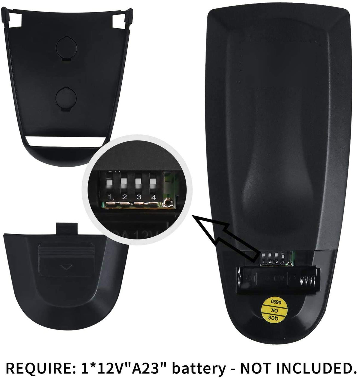 Eogifee wall-mount remote for convenient upstairs or living room control.