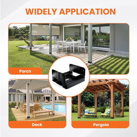 EONECROSS fits standard 6x6 posts with 5.5 by 5.5 inch inner size
