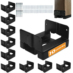 EONECROSS 4x4 post base on concrete offering secure fixation for a sturdy deck.
