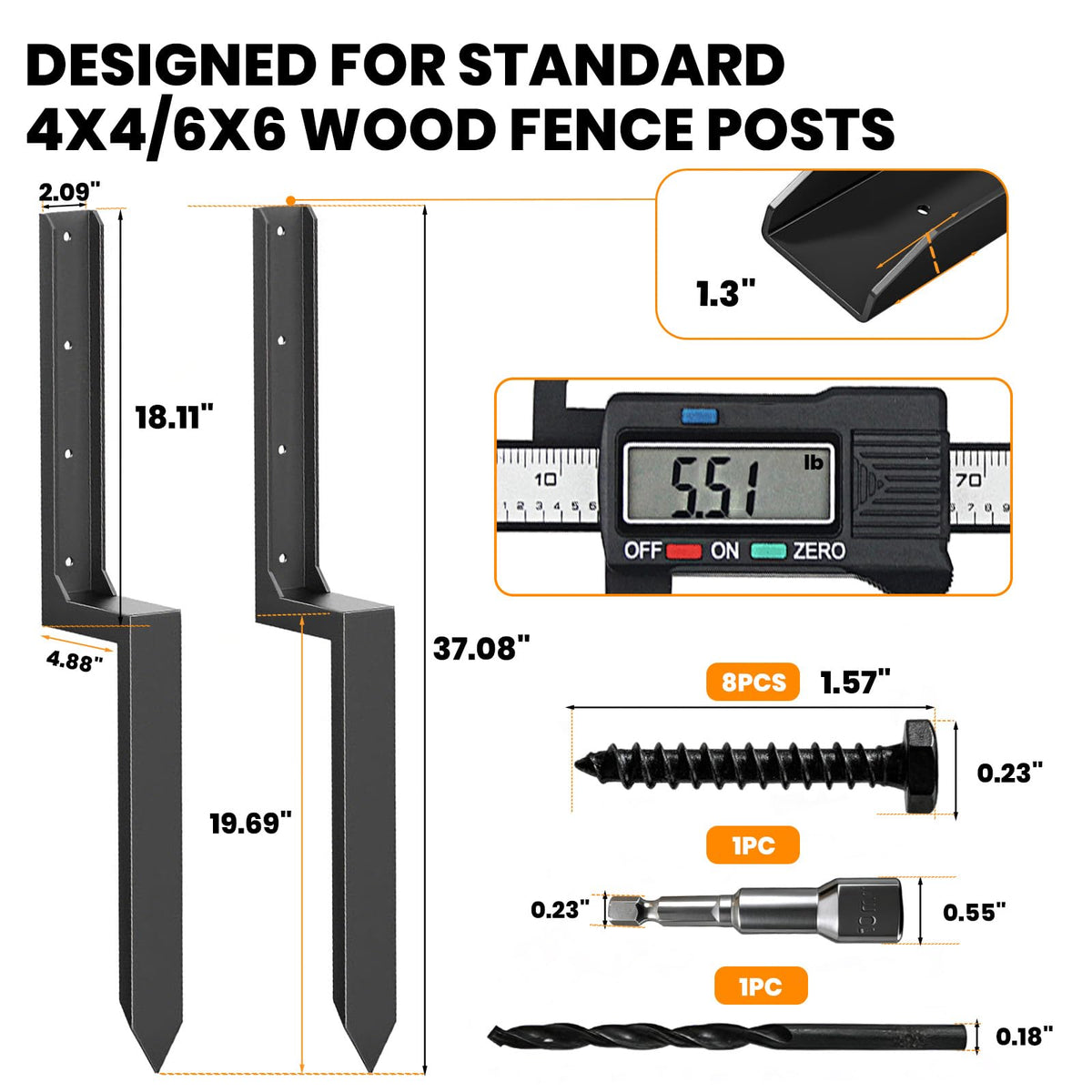 EONECROSS leaning-post installation kit demonstrates easy, tool-friendly mounting