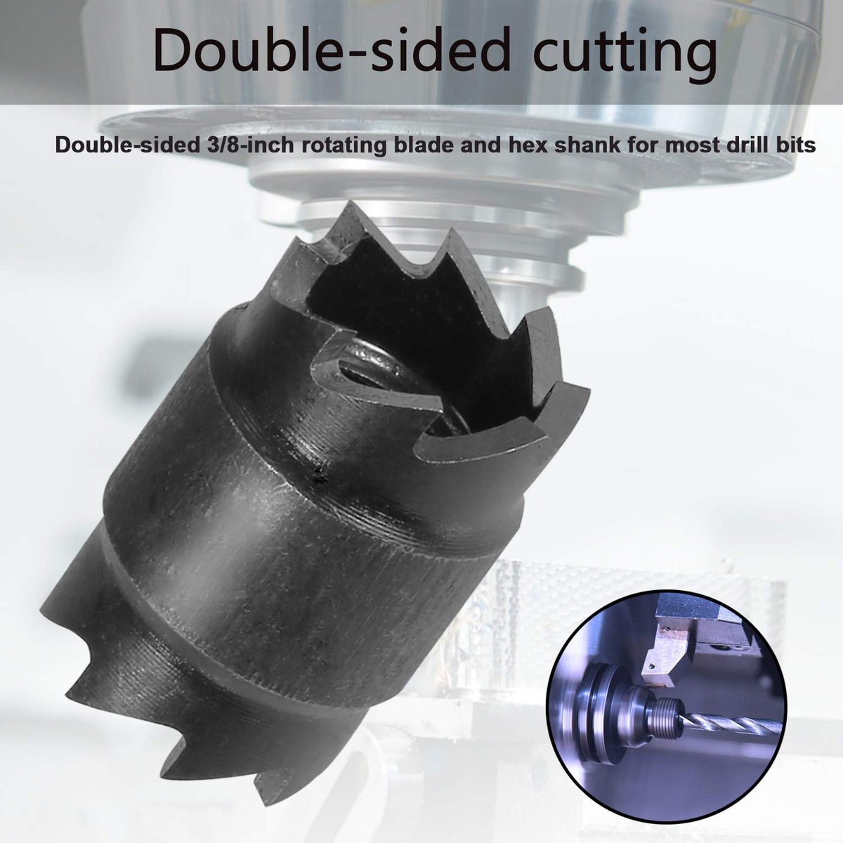 EONLION HSS spot weld remover bit with 1/4 inch arbor fits common power drills.
