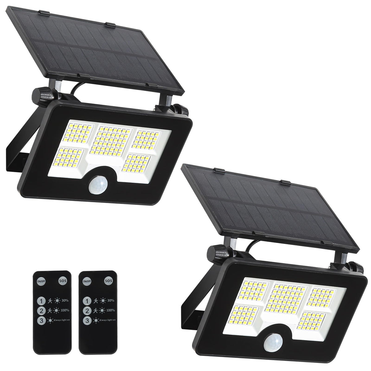 Eontim Solar Flood Light front yard setup enhances security with bright, wide coverage.