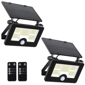 Eontim Solar Flood Light front yard setup enhances security with bright, wide coverage.