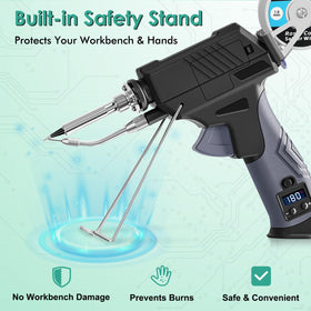 EOOKU soldering gun reaches heat in about 15 seconds for quicker work.