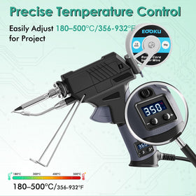 EOOKU LCD temperature display showing precise operating temperature.