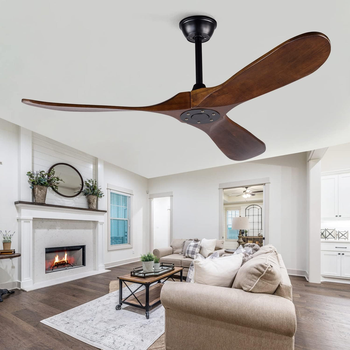 All-season reversible airflow from the EOPETY 52-inch ceiling fan