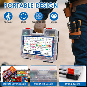 Eoppen standard blade fuses 520pcs for broad vehicle compatibility.