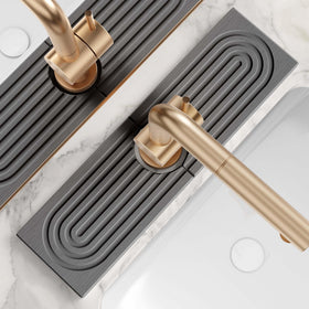 eormoe diatomite faucet mat 14-inch absorbs spills quickly at the sink