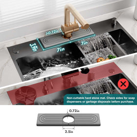 eormoe Diatomite Kitchen Faucet Mat on countertop setup keeps sink area tidy