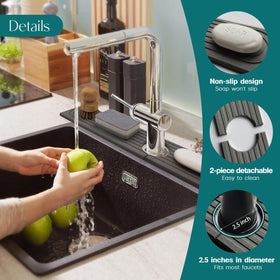 eormoe diatomite mat absorbs splashes quickly to reduce humidity