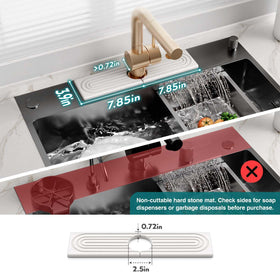 Eormoe diatomite sink protector keeps surfaces dry and tidy.
