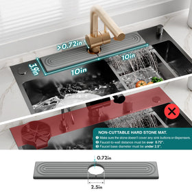 Eormoe tray for kitchen and bathroom keeps cups and soaps dry.