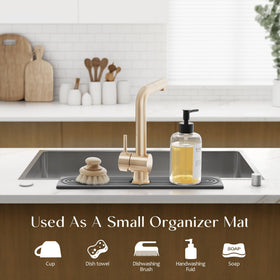 Eormoe modern stone drying tray adds style while organizing your counter.