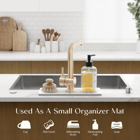 eormoe faucet mat kitchen setup protects countertops from spills