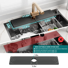 Eormoe kitchen-counter protector tray catches splashes and prevents mess.