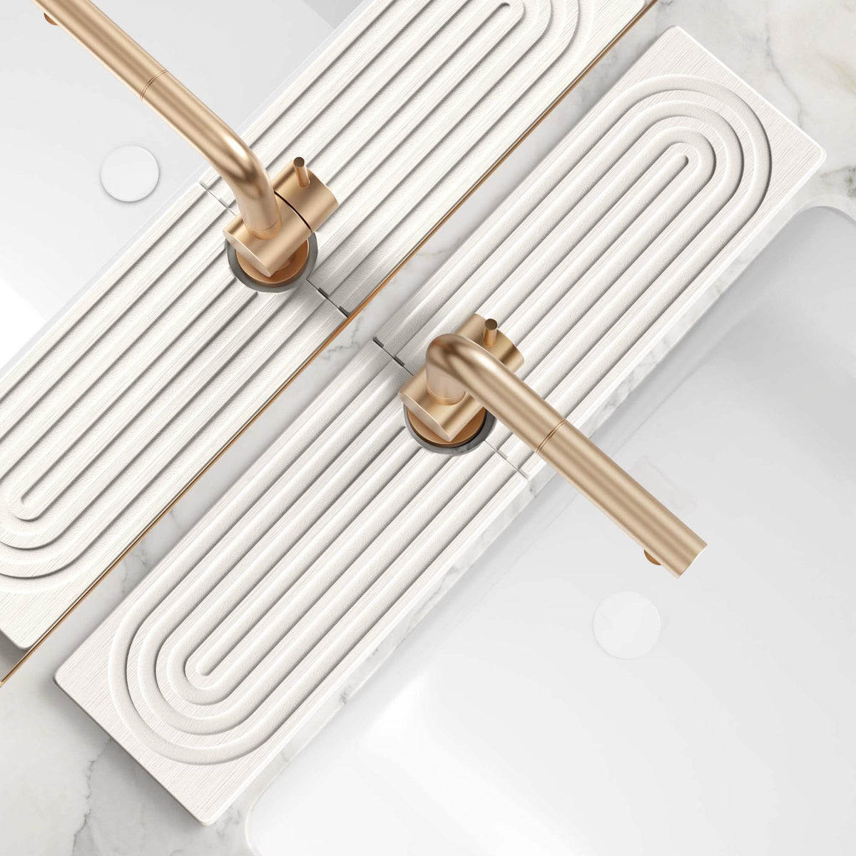 Eormoe large faucet mat with diatomite for fast absorption.