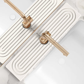 Eormoe large faucet mat with diatomite for fast absorption.