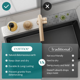Eormoe stone faucet mat suitable for RV or bar counter use.