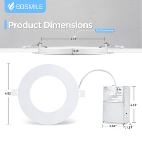 EOSMILE spring clips secure a quick, tool-free mount.