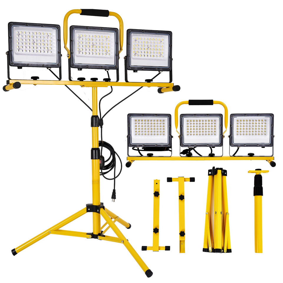 EOTO LIGHT 30000 lumen LED work light with folding tripod for job-site brightness