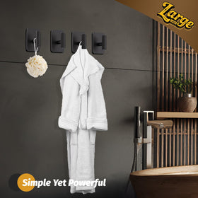 Eowihor adhesive hook kitchen utensils and towels in everyday setup.