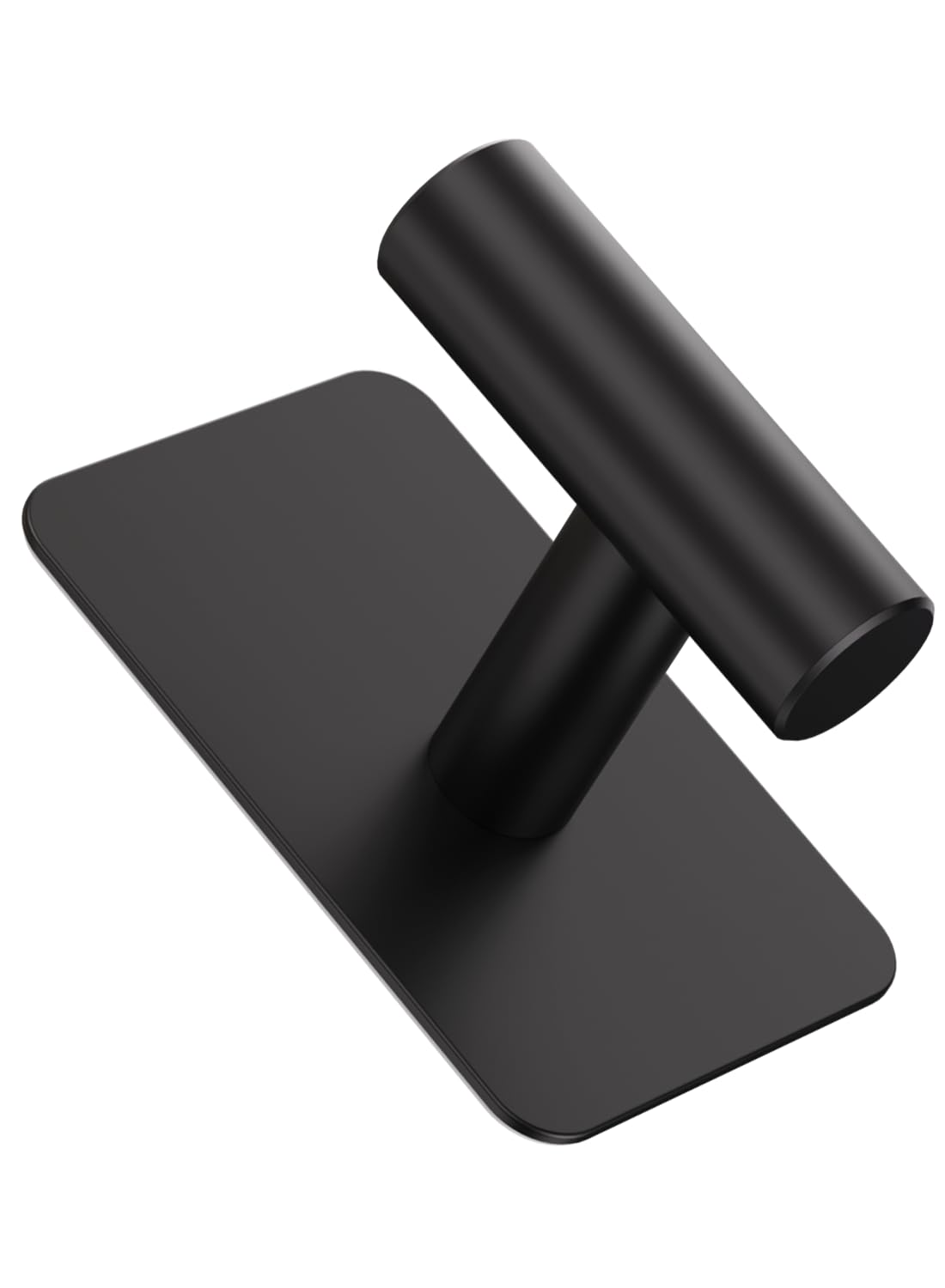Eowihor black 4-pack hooks provide a sleek storage solution.