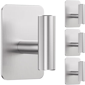 Eowihor heavy-duty adhesive hooks on tile for towel organization