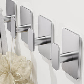 Eowihor no-drill installation hook on tile walls.