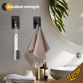Eowihor square-design adhesive hook with rounded edges prevents scratches.