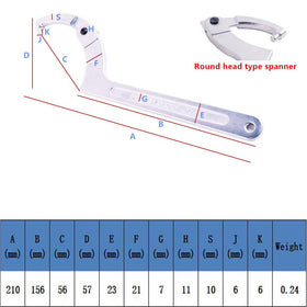 Eowpower chrome-vanadium adjustable handle enhances grip and leverage.
