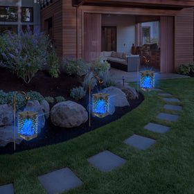 EOYIZW dancing-flame glow for porch and yard decor