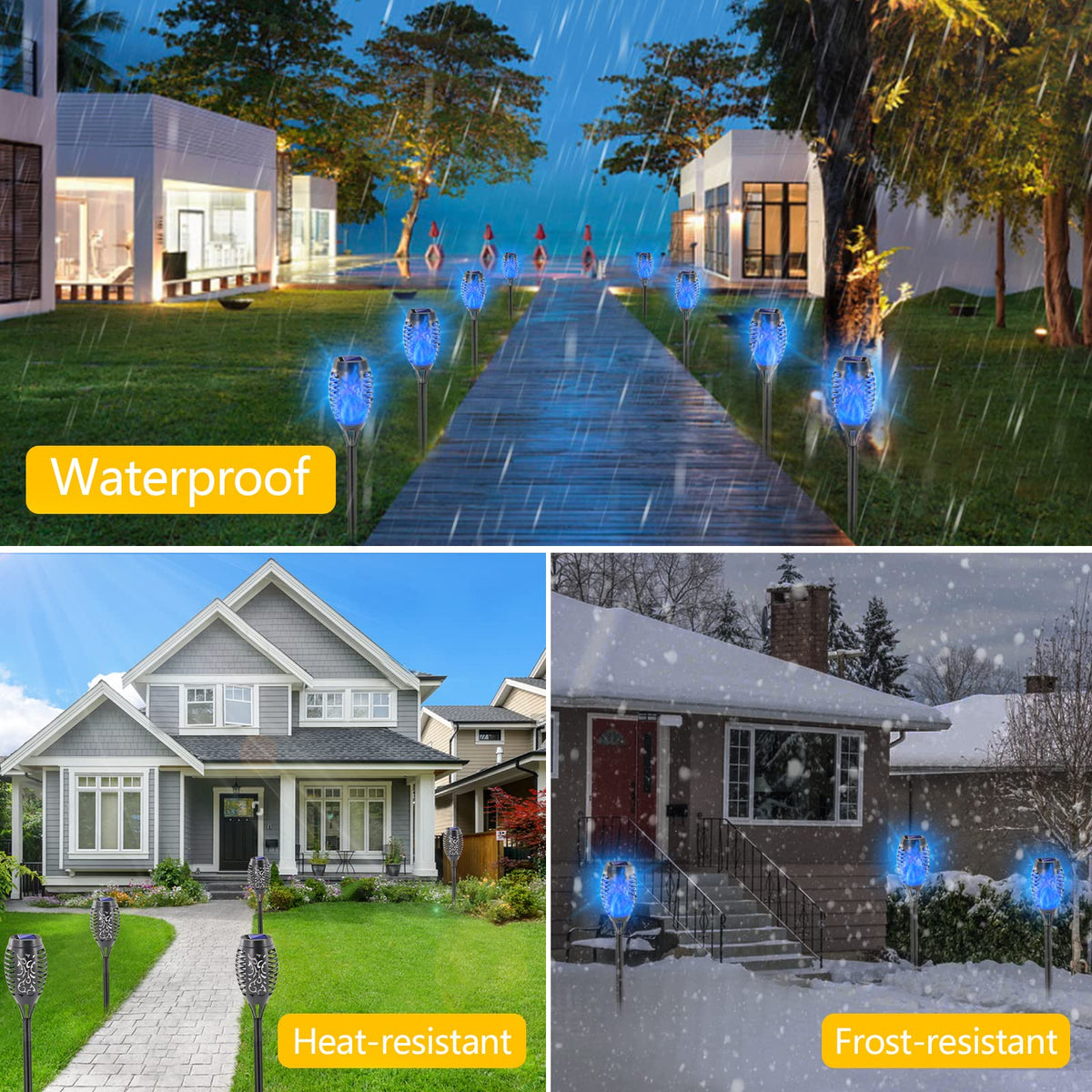 EOYIZW easy-install, no wiring, perfect for lawns and patios.