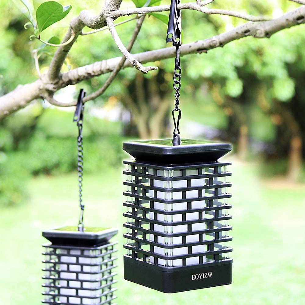 EOYIZW solar lantern USB-charging feature enables night use