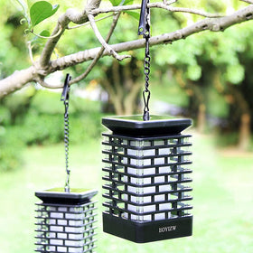 EOYIZW solar lantern USB-charging feature enables night use
