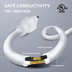 EP indoor-outdoor power cord supports generators and DIY tools.