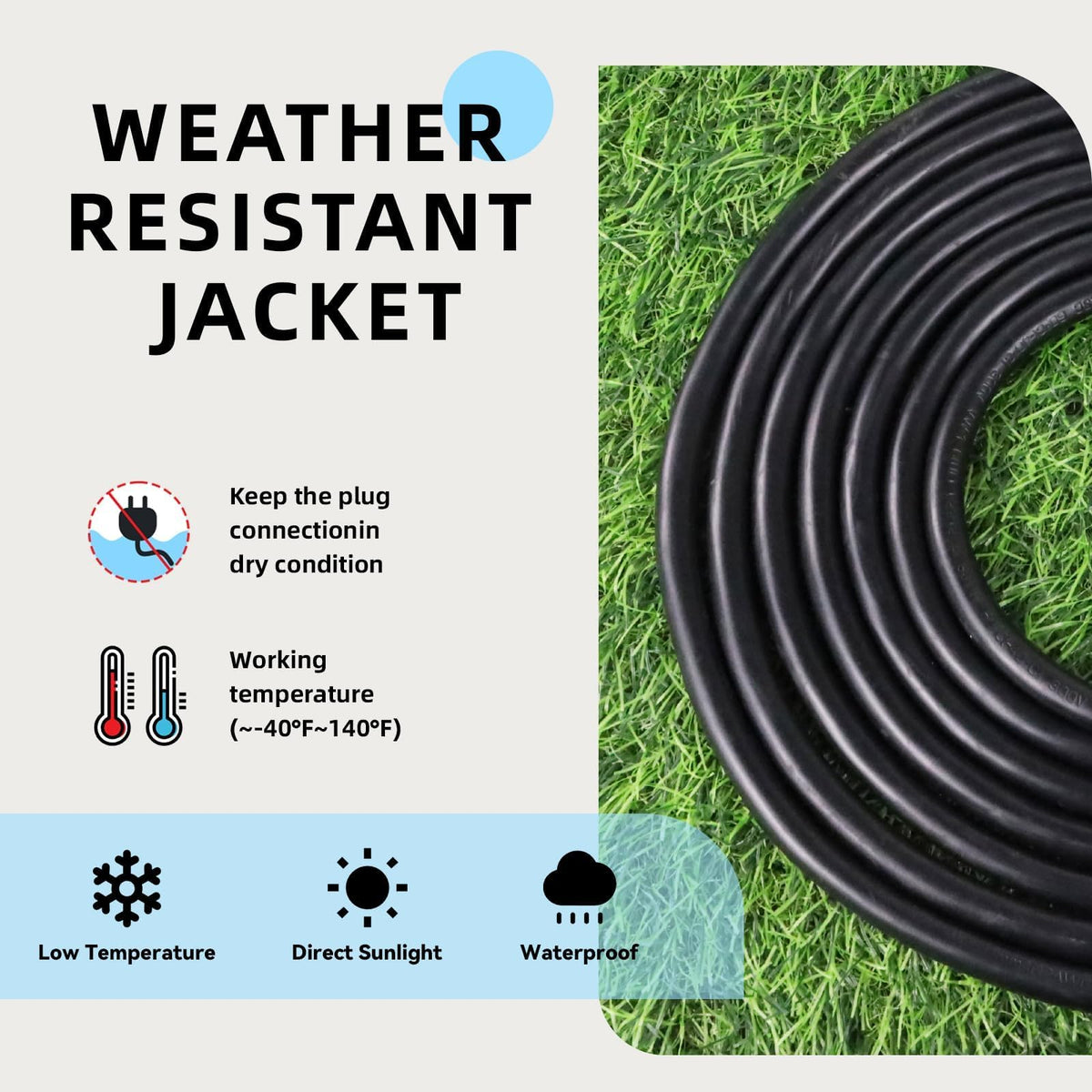 EP reinforced insulation extension cord emphasizes safety and long-lasting performance