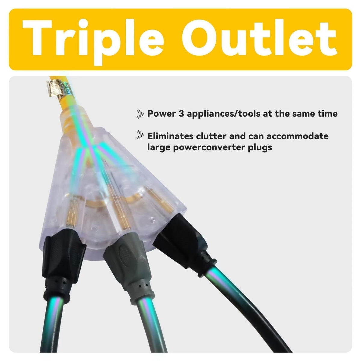 EP SJTW jacket extension cord for durable indoor outdoor use.