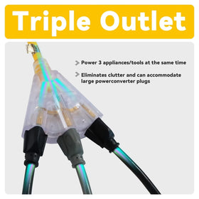 EP SJTW jacket extension cord for durable indoor outdoor use.