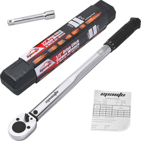 EPAuto half-inch drive torque wrench side view highlights ergonomic grip for precise handling.