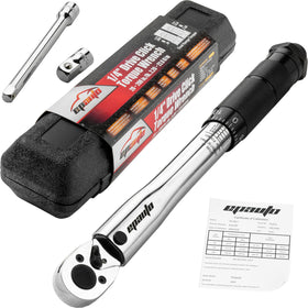 EPAuto torque wrench with click mechanism for precise torque control